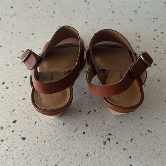 Lucky Brand Veneesha Women's Brown Leather Strappy Cone Heel Sandals Boho Size 5 - Picture 9 of 12